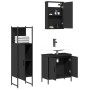 Juego de muebles de baño 3 pzas madera contrachapada negro de , Muebles de baño - Ref: Foro24-3214820, Precio: 173,39 €, Desc...