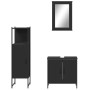 Juego de muebles de baño 3 pzas madera contrachapada negro de , Muebles de baño - Ref: Foro24-3214820, Precio: 173,39 €, Desc...