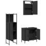 Juego de muebles de baño 3 pzas madera contrachapada negro de , Muebles de baño - Ref: Foro24-3214820, Precio: 173,39 €, Desc...