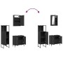 3-piece black plywood bathroom furniture set by , Bathroom furniture - Ref: Foro24-3214820, Price: 171,41 €, Discount: %