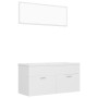 Juego de muebles de baño madera de ingeniería blanco de , Muebles de baño - Ref: Foro24-3070892, Precio: 295,30 €, Descuento: %