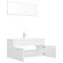 Juego de muebles de baño madera de ingeniería blanco de , Muebles de baño - Ref: Foro24-3070892, Precio: 295,30 €, Descuento: %