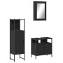 Juego de muebles de baño 3 pzas madera contrachapada negro de , Muebles de baño - Ref: Foro24-3214815, Precio: 179,37 €, Desc...