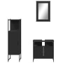 Juego de muebles de baño 3 pzas madera contrachapada negro de , Muebles de baño - Ref: Foro24-3214815, Precio: 179,37 €, Desc...