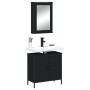 Juego de muebles de baño 2 pzas madera contrachapada negro de , Muebles de baño - Ref: Foro24-3214780, Precio: 106,12 €, Desc...