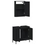 Juego de muebles de baño 2 pzas madera contrachapada negro de , Muebles de baño - Ref: Foro24-3214780, Precio: 106,12 €, Desc...