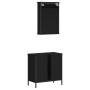 Juego de muebles de baño 2 pzas madera contrachapada negro de , Muebles de baño - Ref: Foro24-3214780, Precio: 106,12 €, Desc...