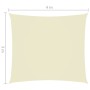 Rectangular sail awning Oxford fabric cream color 3x4 m by vidaXL, Umbrellas - Ref: Foro24-135210, Price: 41,85 €, Discount: %