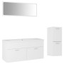 Engineered wood bathroom furniture set in white by , Bathroom furniture - Ref: Foro24-3071207, Price: 335,99 €, Discount: %