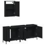 Juego de muebles de baño 3 pzas madera contrachapada negro de , Muebles de baño - Ref: Foro24-3214790, Precio: 174,95 €, Desc...