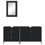 Juego de muebles de baño 3 pzas madera contrachapada negro de , Muebles de baño - Ref: Foro24-3214790, Precio: 174,95 €, Desc...