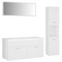 Juego de muebles de baño madera de ingeniería blanco de , Muebles de baño - Ref: Foro24-3071162, Precio: 350,22 €, Descuento: %