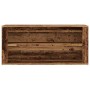 Wooden shoe bench aged wood engineering 100x35x45 cm by , Shoe racks and shoe organizers - Ref: Foro24-857089, Price: 70,71 €...