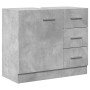 Armario para lavabo contrachapada gris hormigón 63x30x54 cm de , Muebles de baño - Ref: Foro24-858318, Precio: 70,01 €, Descu...