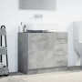 Armario para lavabo contrachapada gris hormigón 63x30x54 cm de , Muebles de baño - Ref: Foro24-858318, Precio: 70,01 €, Descu...