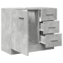 Armario para lavabo contrachapada gris hormigón 63x30x54 cm de , Muebles de baño - Ref: Foro24-858318, Precio: 70,01 €, Descu...