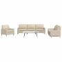 Dreiteiliges Sofaset in Cremefarben aus Stoff. von , Sofas - Ref: Foro24-3278289, Preis: 730,04 €, Rabatt: %