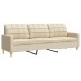 Sofa set with 2 cream fabric cushions by , Sofas - Ref: Foro24-3278337, Price: 595,90 €, Discount: %