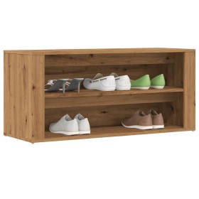 Engineered wood shoe cabinet in artisan oak, 100x35x45 cm. by , Shoe racks and shoe organizers - Ref: Foro24-857090, Price: 7...