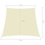 Trapezoidal cream-colored Oxford fabric sail shade 3/5x4 m by vidaXL, Umbrellas - Ref: Foro24-135243, Price: 49,99 €, Discoun...