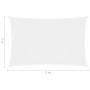 Toldo de vela rectangular tela Oxford blanco 2x5 m de vidaXL, Sombrillas - Ref: Foro24-135259, Precio: 37,86 €, Descuento: %