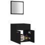 Conjunto de muebles de baño 2 pzas madera contrachapada negro de , Muebles de baño - Ref: Foro24-804774, Precio: 48,99 €, Des...