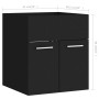 Conjunto de muebles de baño 2 pzas madera contrachapada negro de , Muebles de baño - Ref: Foro24-804774, Precio: 48,99 €, Des...