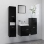 Badezimmerschrank-Set aus schwarzer Holzwerkstoffplatte von , Badezimmermöbel - Ref: Foro24-3070902, Preis: 142,93 €, Rabatt: %