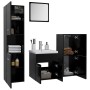 Badezimmerschrank-Set aus schwarzer Holzwerkstoffplatte von , Badezimmermöbel - Ref: Foro24-3070902, Preis: 142,93 €, Rabatt: %