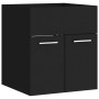 Engineered wood black bathroom furniture set by , Bathroom furniture - Ref: Foro24-3071307, Price: 165,20 €, Discount: %