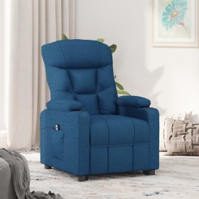 Sillón reclinable eléctrico tela azul de , Sillones - Ref: Foro24-3098825, Precio: 213,49 €, Descuento: %