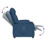 Sillón reclinable eléctrico tela azul de , Sillones - Ref: Foro24-3098825, Precio: 226,31 €, Descuento: %