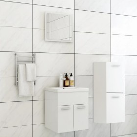 Engineered wood white bathroom furniture set by , Bathroom furniture - Ref: Foro24-3071171, Price: 162,59 €, Discount: %