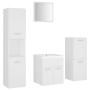 Engineered wood white bathroom furniture set by , Bathroom furniture - Ref: Foro24-3071081, Price: 223,86 €, Discount: %