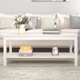 Solid white pine wood coffee table 110x55x45 cm by , Coffee table - Ref: Foro24-822273, Price: 114,12 €, Discount: %