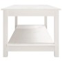 Mesa de centro de madera maciza de pino blanco 110x55x45 cm de , Mesas de centro - Ref: Foro24-822273, Precio: 114,12 €, Desc...