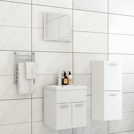 Badezimmerset aus weißem Ingenieurholz von , Badezimmermöbel - Ref: Foro24-3071441, Preis: 207,55 €, Rabatt: %