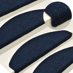 Self-adhesive stair tread mat 5 units 65x21x4 cm navy blue by , Stair mats - Ref: Foro24-149718, Price: 22,32 €, Discount: %