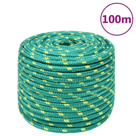 Green 14 mm 100 m polypropylene boat rope by , Ropes and metal cords - Ref: Foro24-152729, Price: 80,99 €, Discount: %