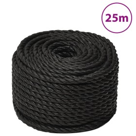 Black 20 mm 25 m polypropylene work rope by , Ropes and metal cords - Ref: Foro24-153029, Price: 35,47 €, Discount: %