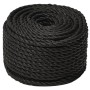 Black polypropylene work rope 24 mm 100 m by , Ropes and metal cords - Ref: Foro24-153034, Price: 158,92 €, Discount: %