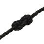 Black polypropylene work rope 24 mm 100 m by , Ropes and metal cords - Ref: Foro24-153034, Price: 158,92 €, Discount: %