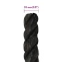 Black polypropylene work rope 24 mm 100 m by , Ropes and metal cords - Ref: Foro24-153034, Price: 158,92 €, Discount: %