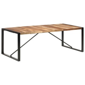 Solid wood dining table with sheesham finish 220x100x75 cm by , Kitchen and dining tables - Ref: Foro24-321544, Price: 425,63...