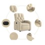 Sillón eléctrico reclinable elevable de tela color crema de , Sillones - Ref: Foro24-3204743, Precio: 304,79 €, Descuento: %