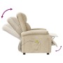 Cremefarbener Stoffmassagestuhl von , Elektrische Massagesessel - Ref: Foro24-340935, Preis: 201,86 €, Rabatt: %