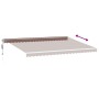 Toldo retráctil automático con luces LED marrón 500x350 cm de , Toldos - Ref: Foro24-3215398, Precio: 737,23 €, Descuento: %