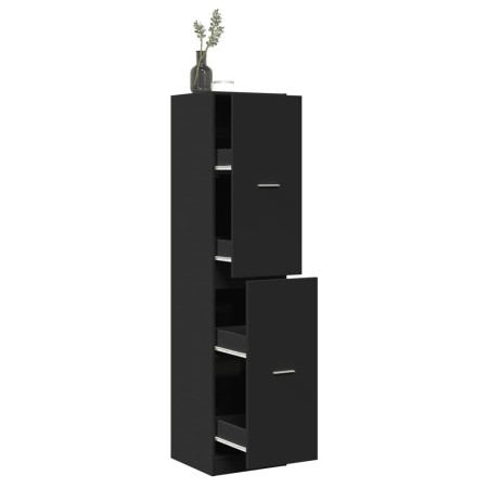 Engineered wood black medicine cabinet 40x41x174.5 cm by , Lockers and storage cabinets - Ref: Foro24-3309646, Price: 153,71 ...