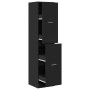 Engineered wood black medicine cabinet 40x41x174.5 cm by , Lockers and storage cabinets - Ref: Foro24-3309646, Price: 153,71 ...