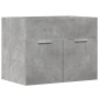 Armario para lavabo contrachapada gris hormigón 60x38,5x46 cm de , Muebles de baño - Ref: Foro24-856208, Precio: 43,98 €, Des...